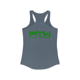 Prove Them Wrong Women's Tank Top With Green Logo (Multiple Tank Colors/Non Embroidered)