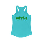 Prove Them Wrong Women's Tank Top With Green Logo (Multiple Tank Colors/Non Embroidered)