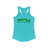 Prove Them Wrong Women's Tank Top With Green Logo (Multiple Tank Colors/Non Embroidered)