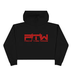 Prove Them Wrong Crop Top Hoodie With Red Logo (Multiple Hoodie Colors Non/Embroidered)