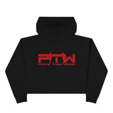 Prove Them Wrong Crop Top Hoodie With Red Logo (Multiple Hoodie Colors Non/Embroidered)