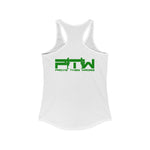 Prove Them Wrong Women's Tank Top With Green Logo (Multiple Tank Colors/Non Embroidered)