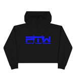 Prove Them Wrong Crop Top Hoodie With Blue Logo (Multiple Hoodie Colors Non/Embroidered)