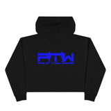 Prove Them Wrong Crop Top Hoodie With Blue Logo (Multiple Hoodie Colors Non/Embroidered)