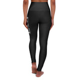 Black Prove Them Wrong High Waisted Leggings With White Logo (Non Embroidered)