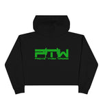 Prove Them Wrong Crop Top Hoodie With Light Green Logo (Multiple Hoodie Colors Non/Embroidered)