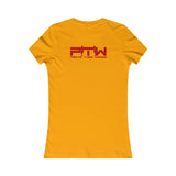 Prove Them Wrong Women's T-Shirt With Red Logo (Multiple Shirt Colors/Non Embroidered)