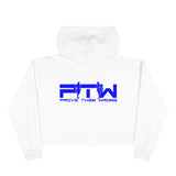 Prove Them Wrong Crop Top Hoodie With Blue Logo (Multiple Hoodie Colors Non/Embroidered)